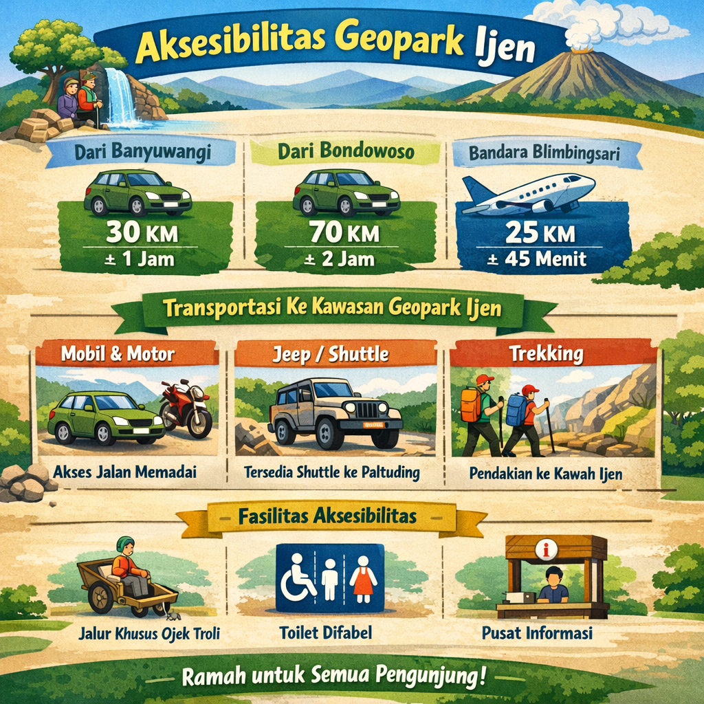 Akses Geopark Ijen