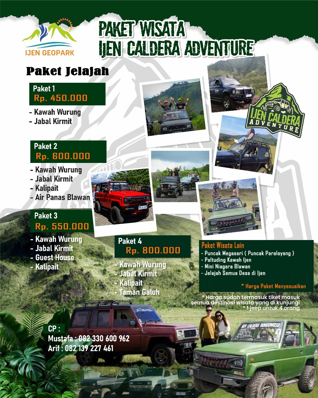 Paket Wisata Ijen Kaldera Adventure